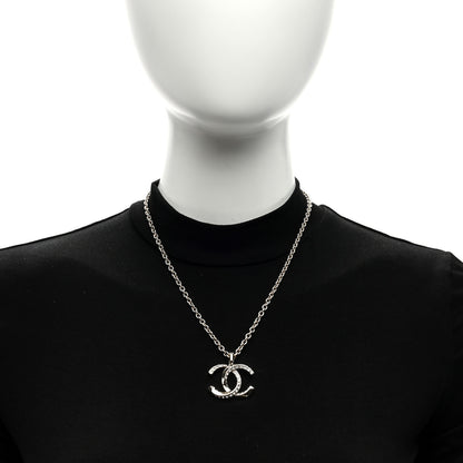 Chanel Metal Crystal CC Necklace Gold 3 of 4