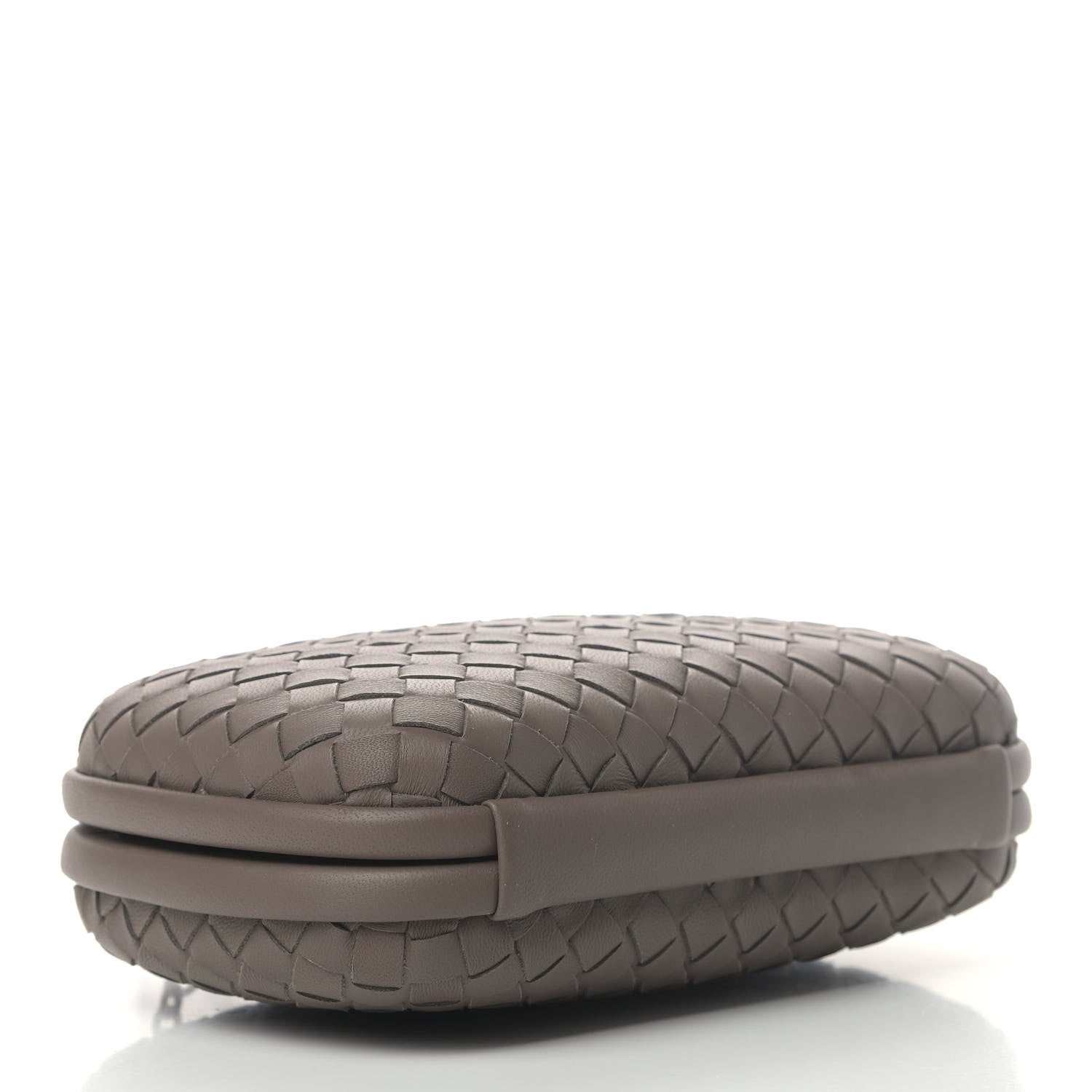 Bottega Veneta Nappa Intrecciato Chain Knot Clutch Steel 3 of 5