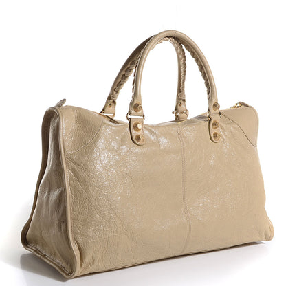 Balenciaga Agneau Giant 12 Gold Hardware Work Dune 3 of 11
