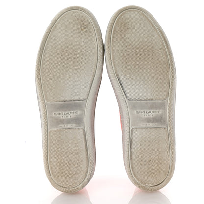 Saint Laurent Canvas Elba Court Classic SL/39 Mid Top Sneakers 35.5 Pink White 6 of 11