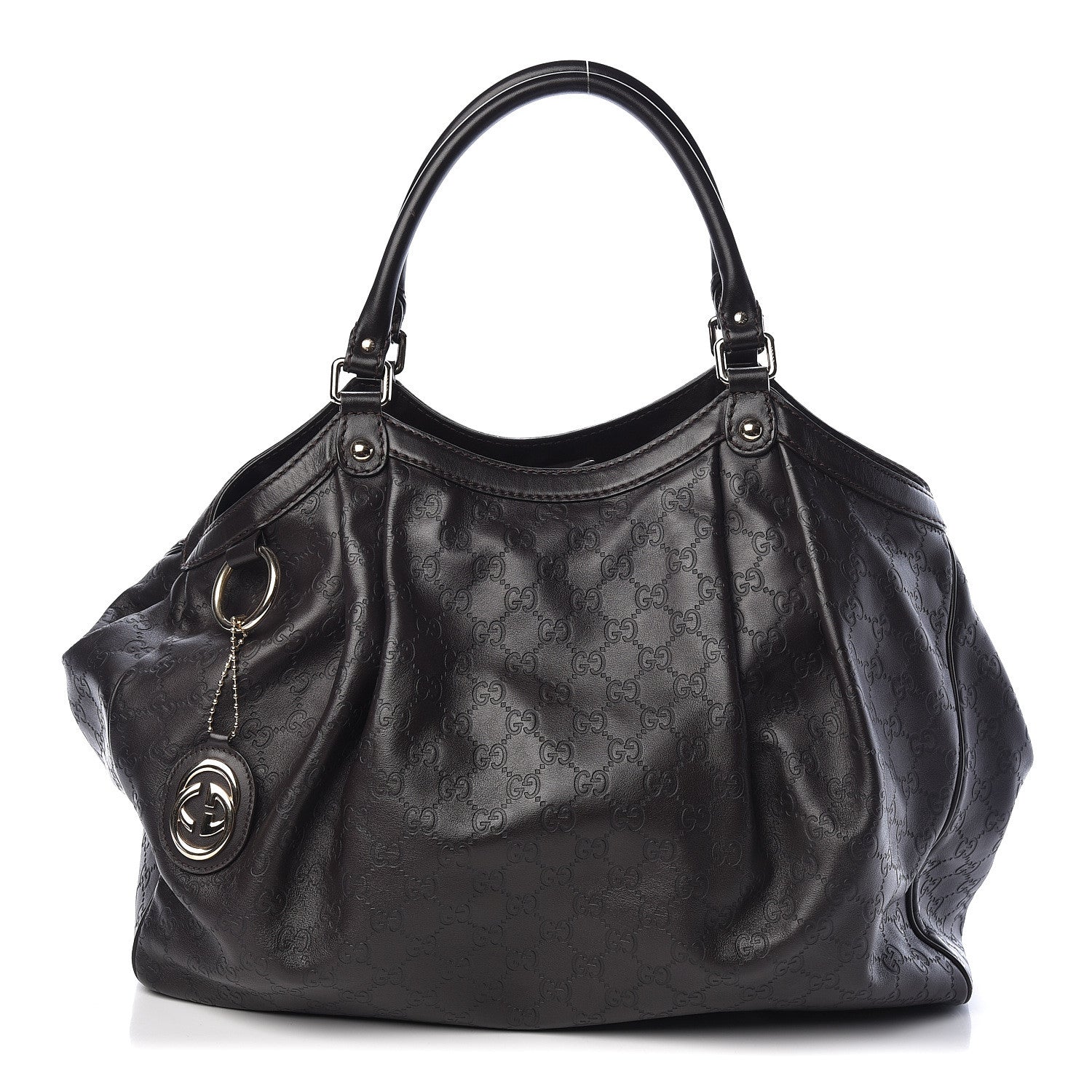 Gucci Guccissima Vitello Tender Large Sukey Tote Testa di Moro 1 of 12