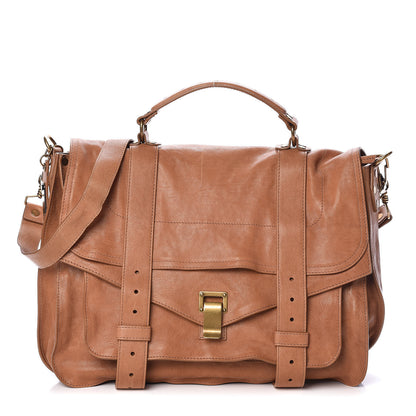 Proenza Schouler Lambskin Large PS1 Satchel Birch 1 of 9