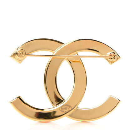 Chanel Metal Paris Button CC Large Brooch Gold 3 of 4