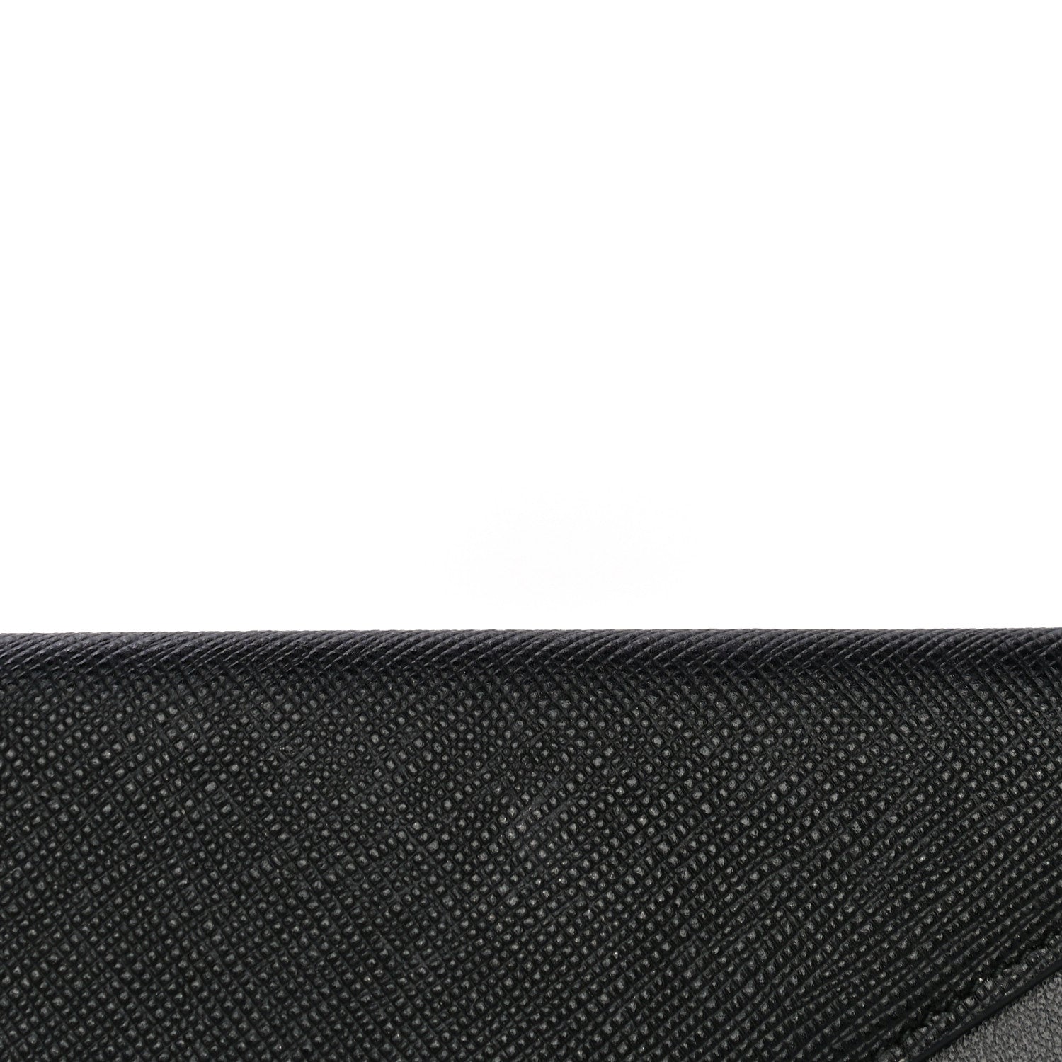 Prada Saffiano Envelope Wristlet Crossbody Wallet Black 12 of 14