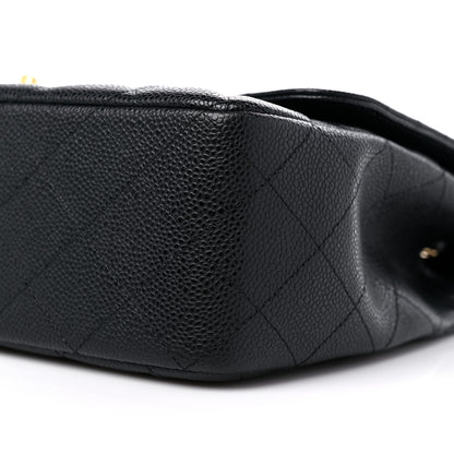 Chanel Caviar Quilted Jumbo Single Flap Black 9 of 11
