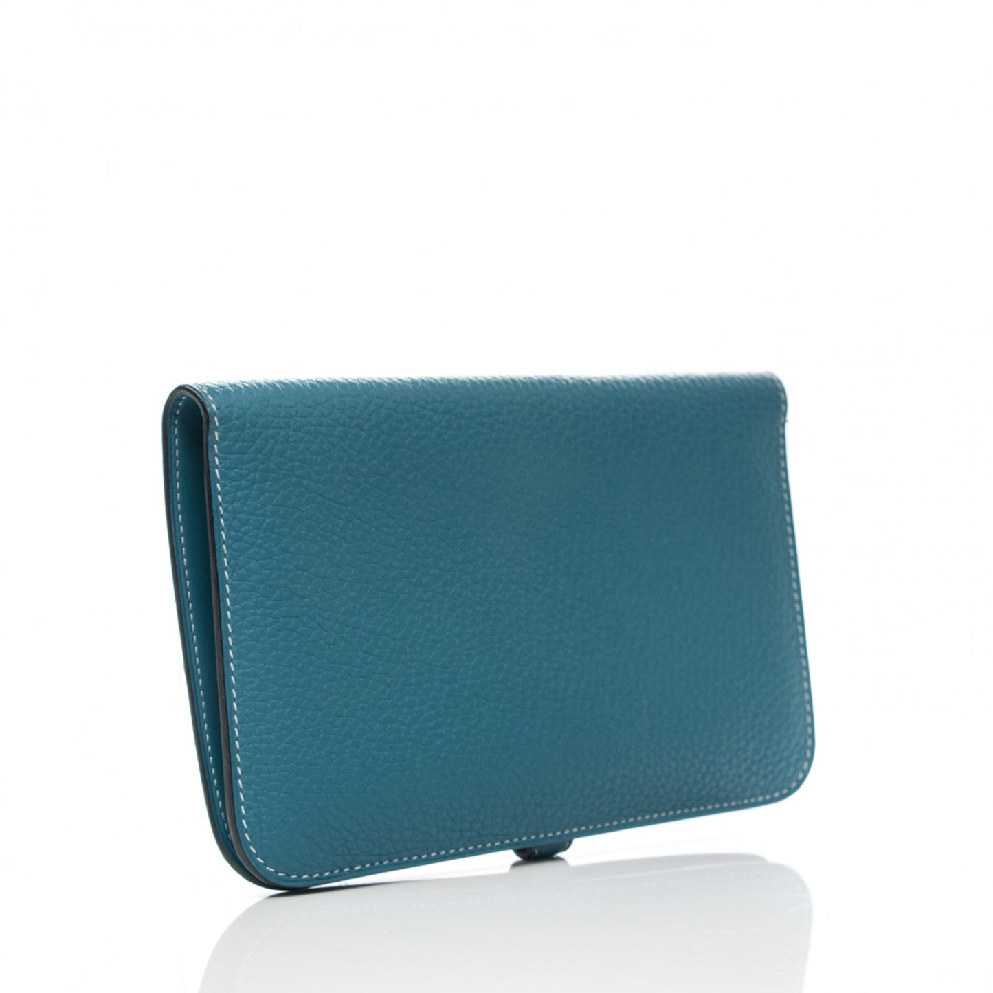 Togo Dogon Duo Wallet Blue Jean