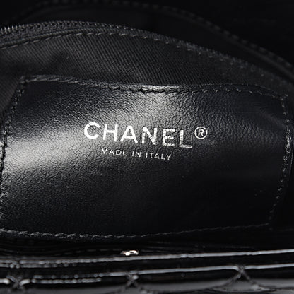 Chanel Patent Quilted Large Just Mademoiselle Bowling Bag Black 6 of 10