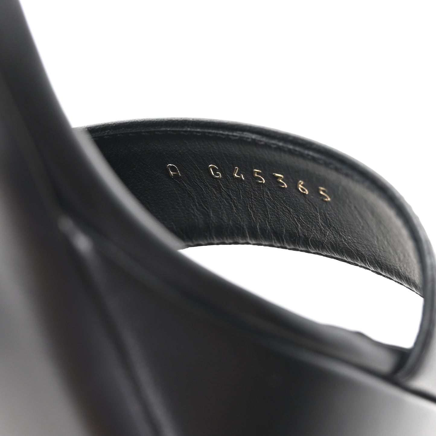 Lambskin Logo Platform Sandals 37 Black