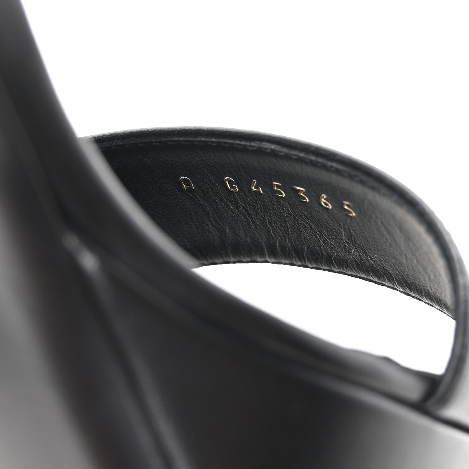 Chanel Lambskin Logo Platform Sandals 37 Black 9 of 10