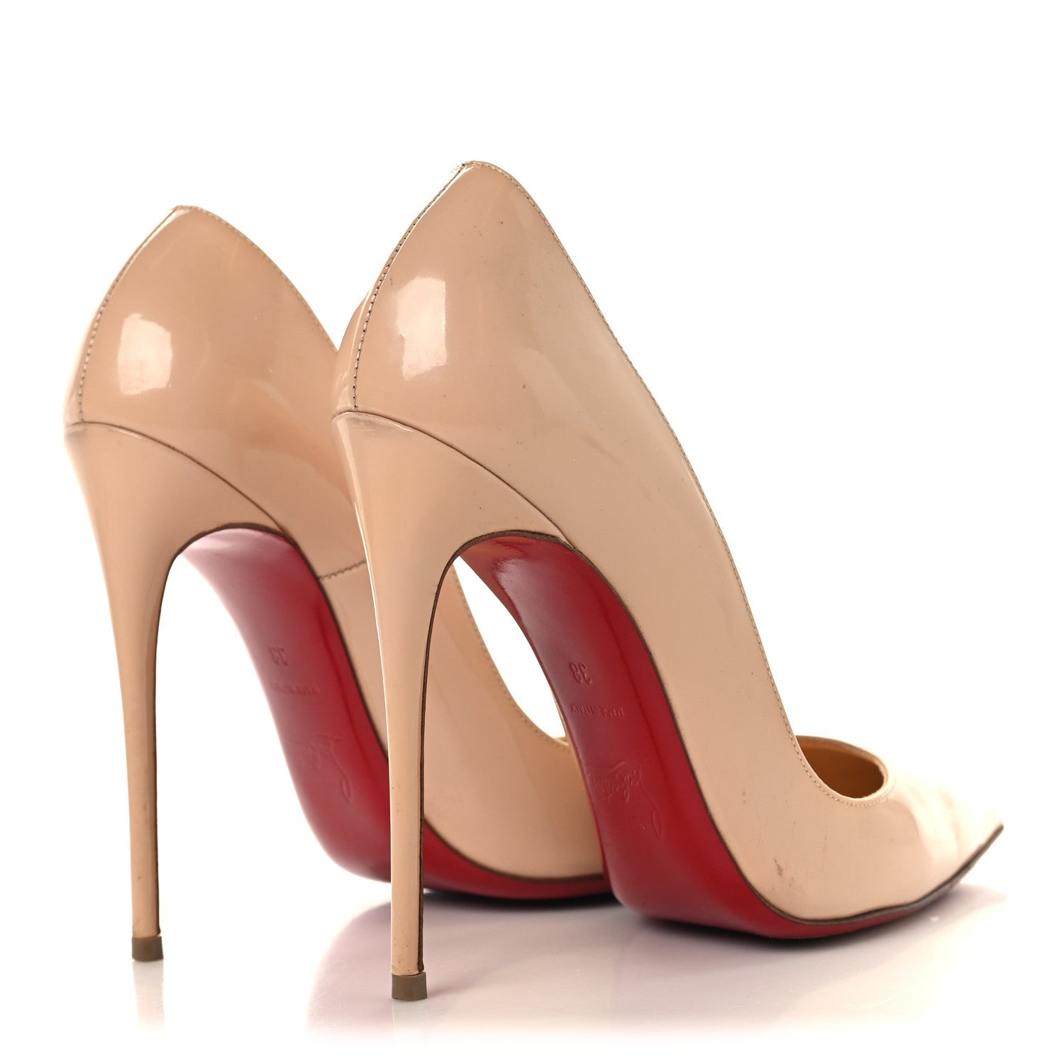 Christian Louboutin Patent So Kate 120 Pumps 38 Nude 5 of 10