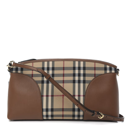 Burberry Horseferry Check Small Chichester Crossbody Clutch Bag Honey Tan 1 of 10