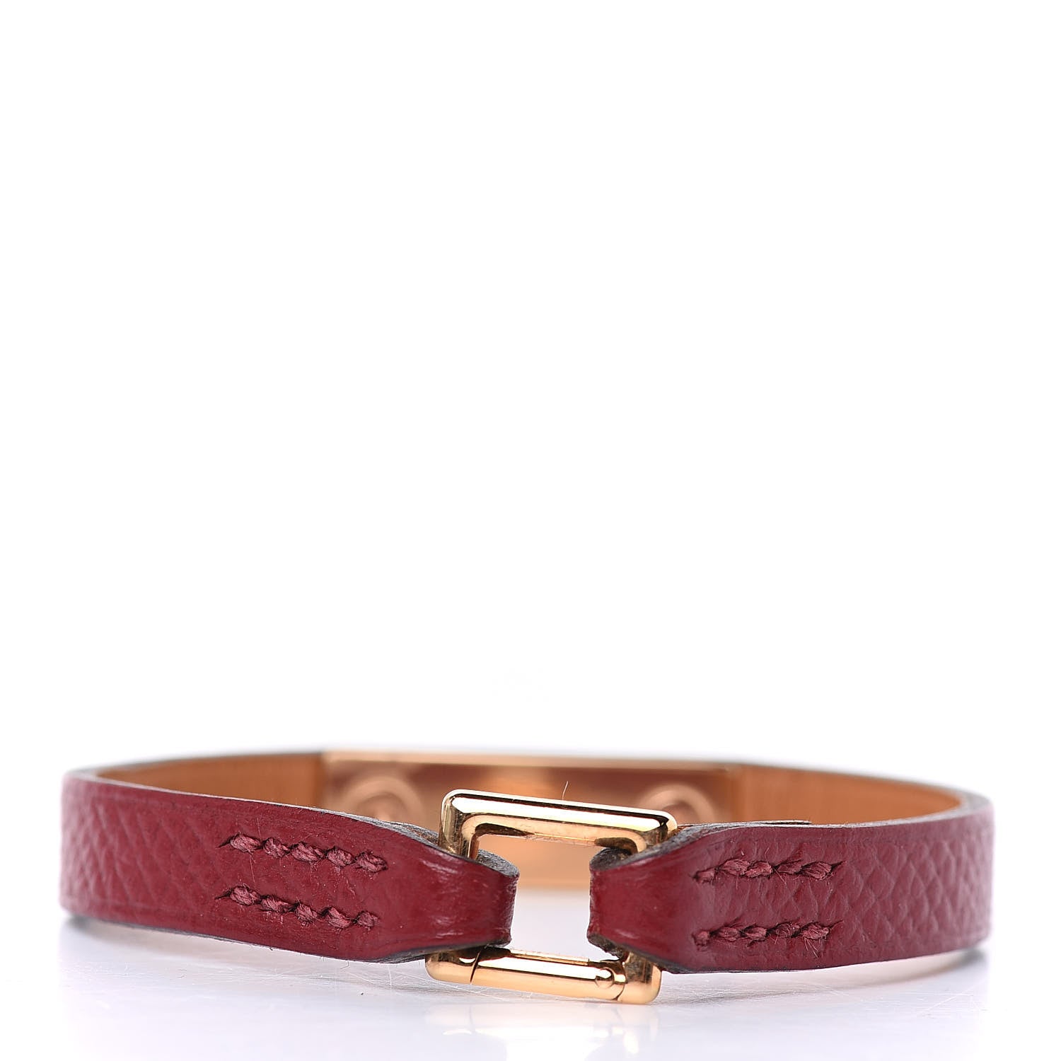 Hermes Epsom Micro Rivale Bracelet XS Rouge Grenat 3 of 6