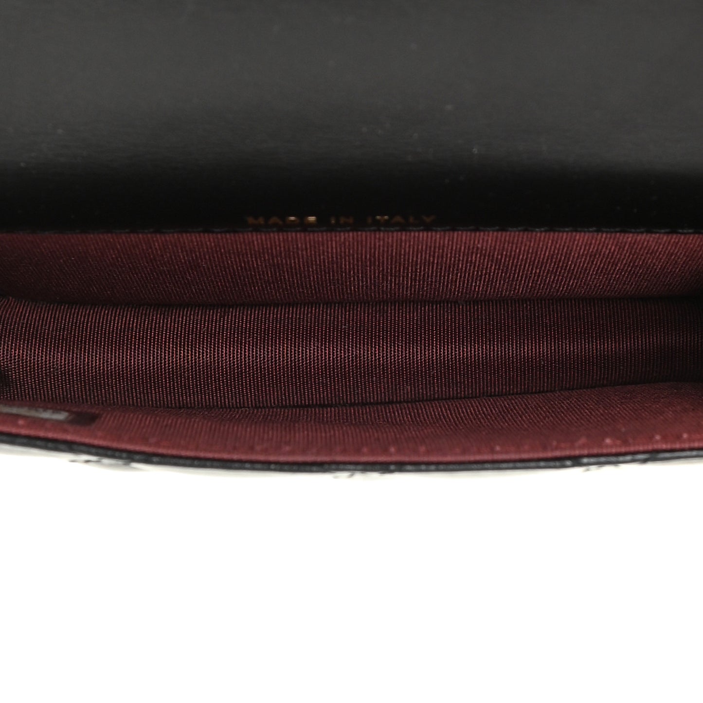Calfskin Quilted Perfect Fit Coin Purse With Chain Black