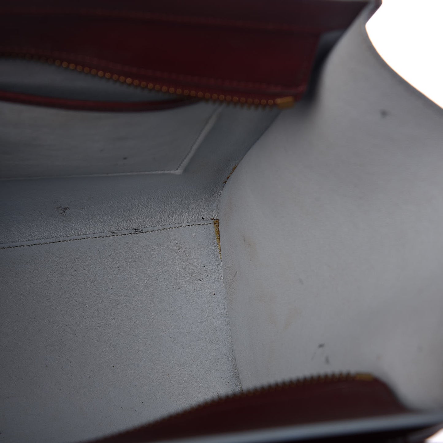 Palmelato Micro Luggage Burgundy Azur Blue