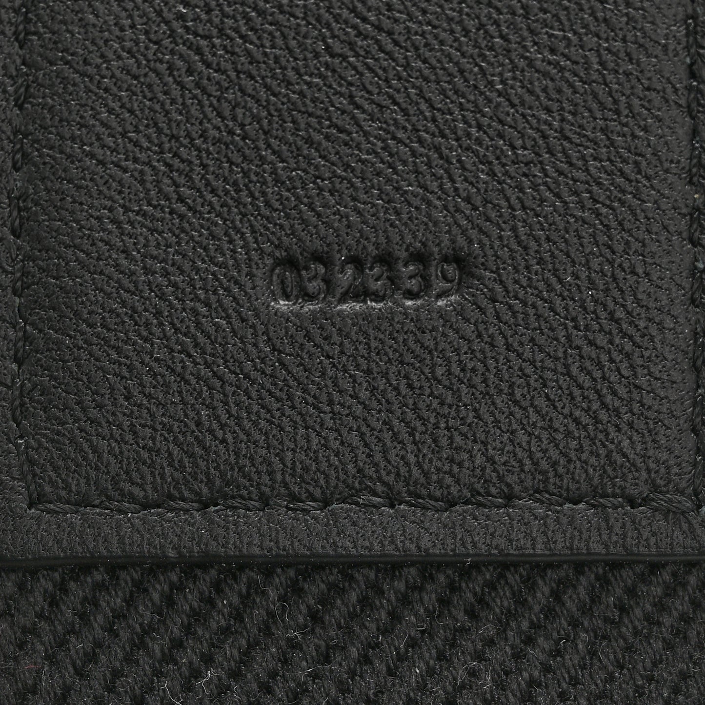 Calfskin Jacquard Webbing Anagram Strap Black