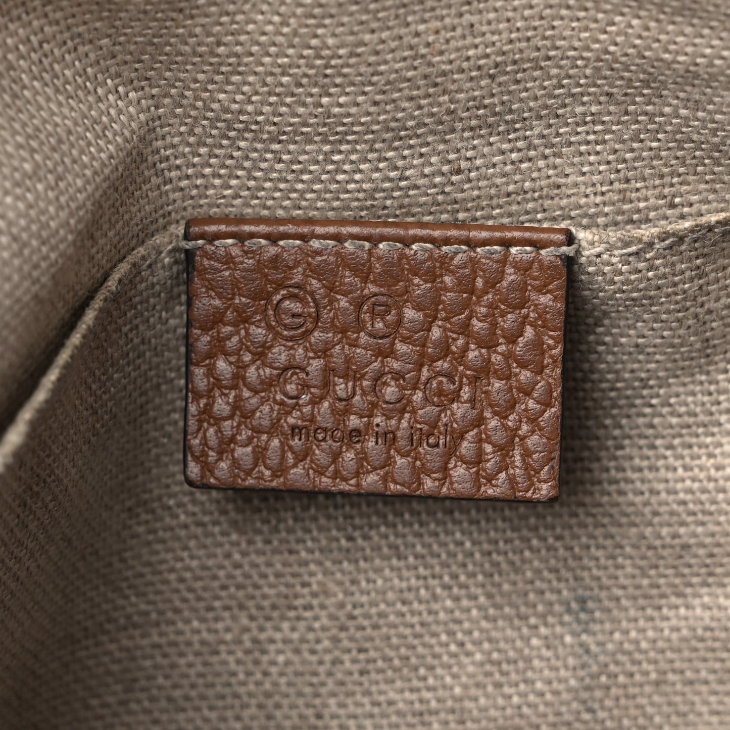 Monogram Mini Bree Messenger Bag Beige Tabacco