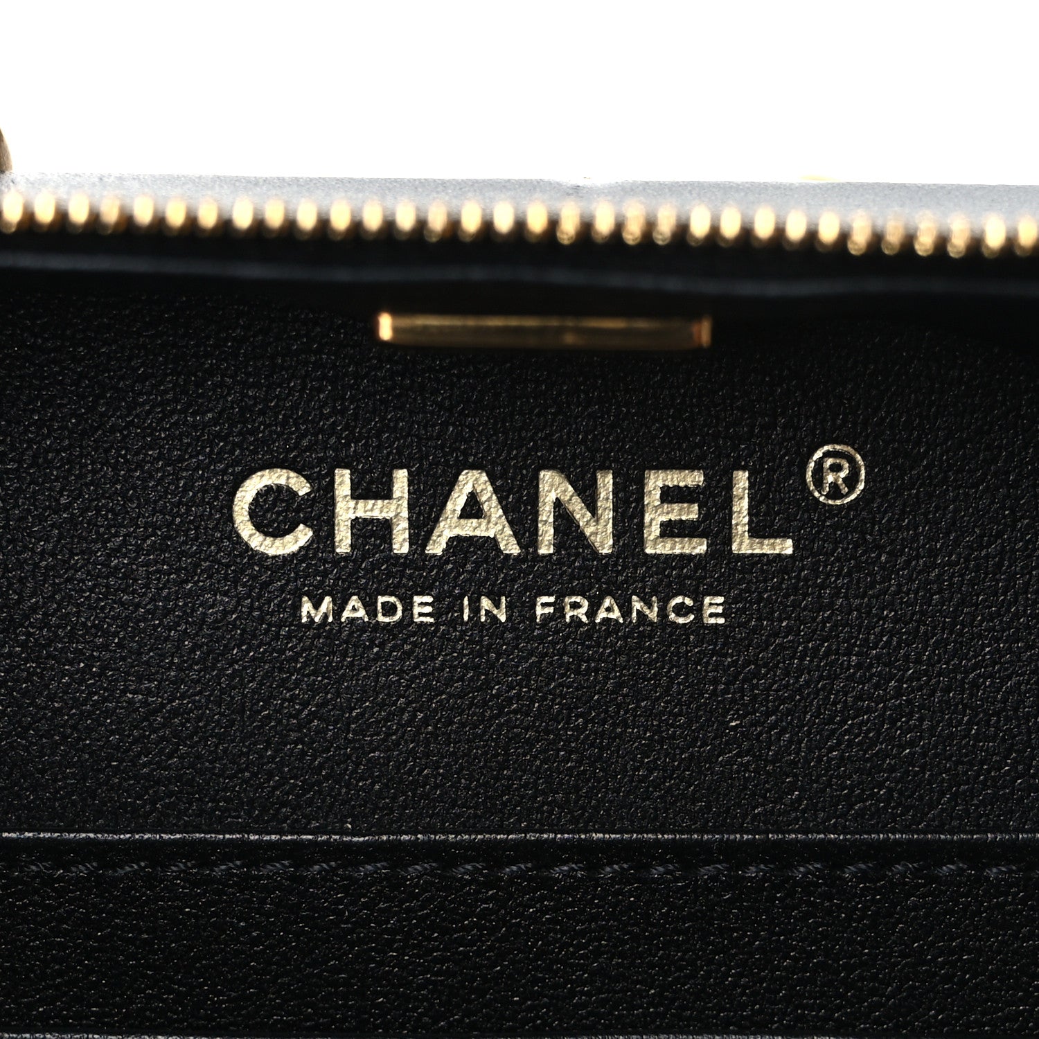 Chanel Lambskin Quilted Top Handle Small Vanity Case Black 5 of 10