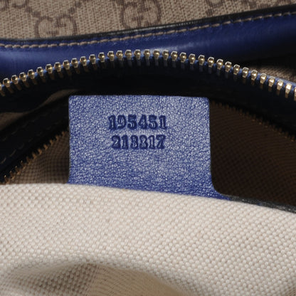 Gucci GG Plus Monogram Medium Boston USA Flag Unicef Duffle Blue 7 of 7