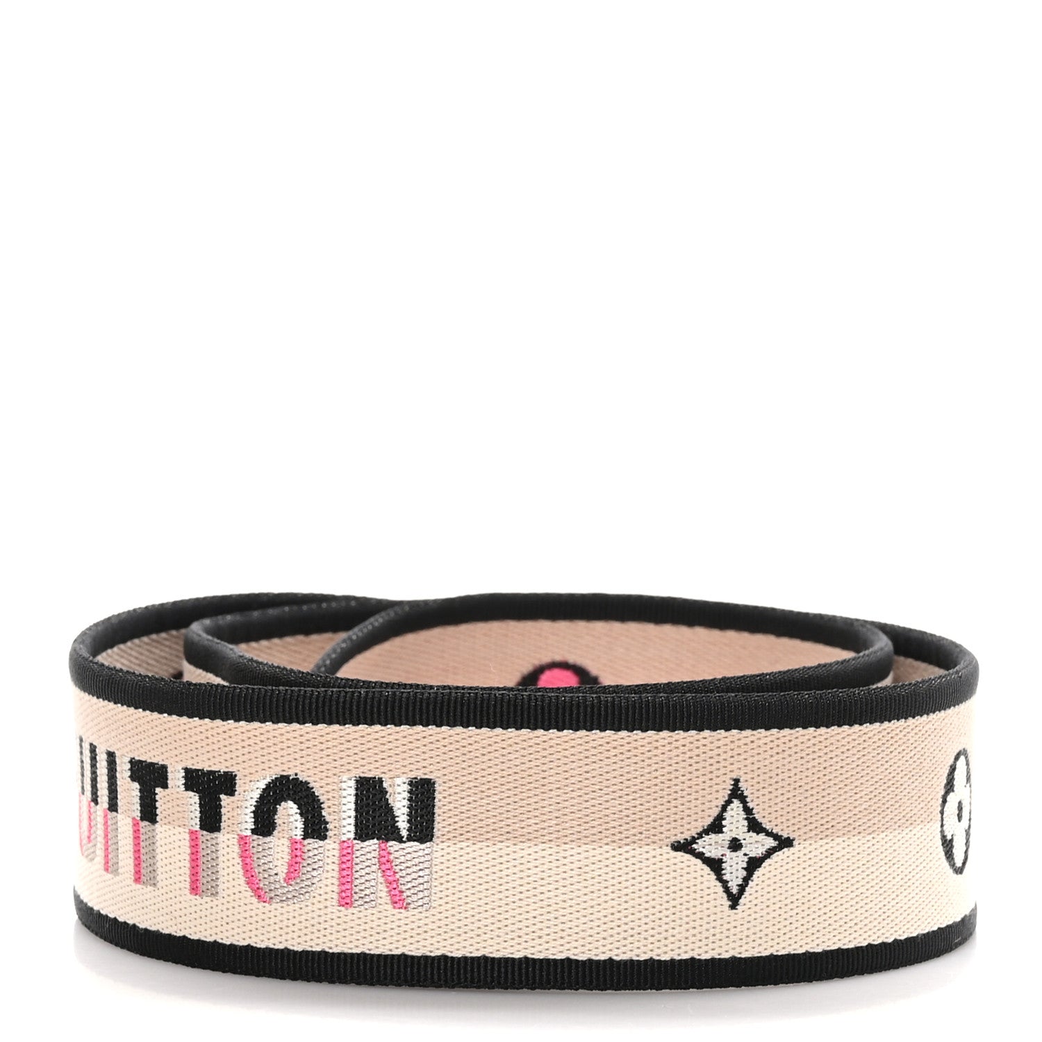 Louis Vuitton Jacquard Speedy Bandouliere 20 Shoulder Strap Black 2 of 3