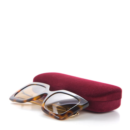 Gucci Acetate Oversize Square Frame GG0435S Sunglasses Havana 8 of 8