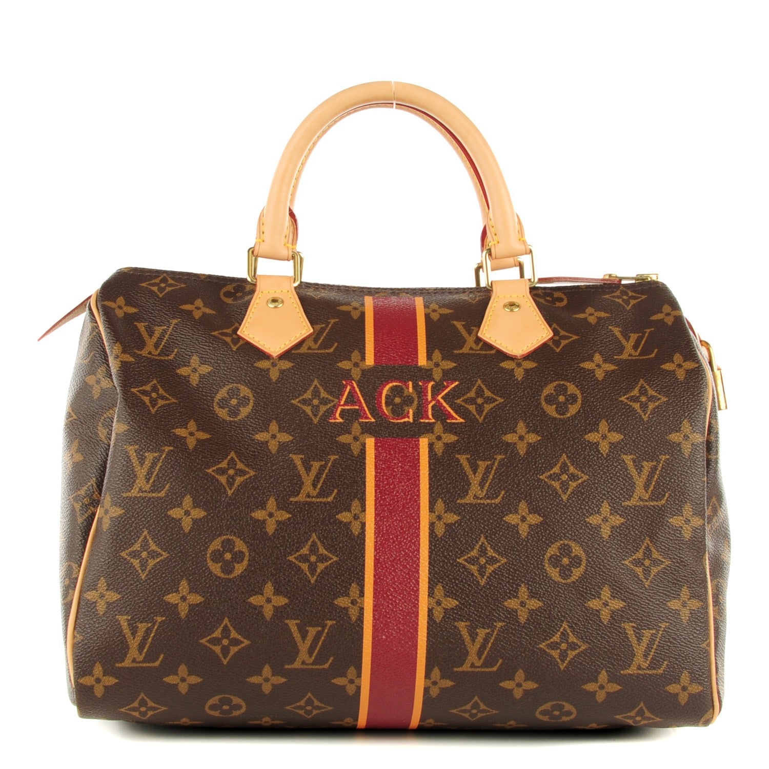 Louis Vuitton Monogram My LV Heritage Speedy 30 Bordeaux Yellow 1 of 7
