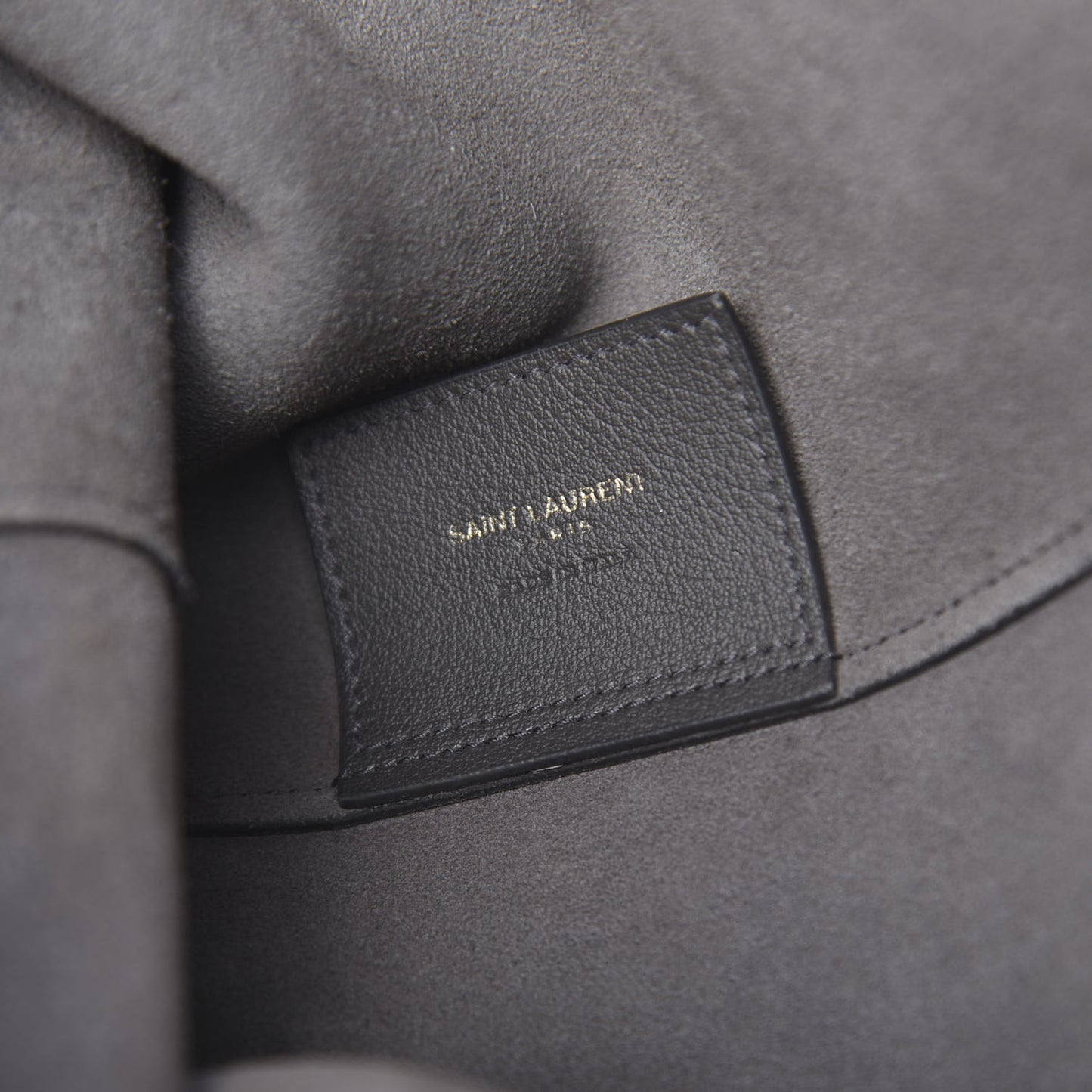 Calfskin Large Shopping Tote Dark Grey