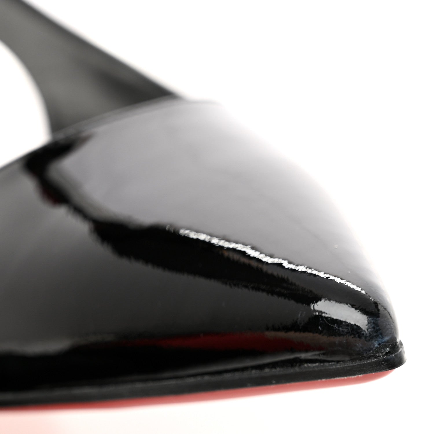 Christian Louboutin Patent Hot Chickita Slingback Flats 39.5 Black 10 of 11