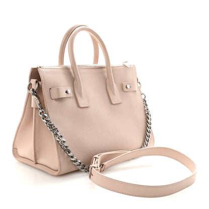 Saint Laurent Grained Calfskin Baby Sac De Jour Souple Marble Pink 3 of 9