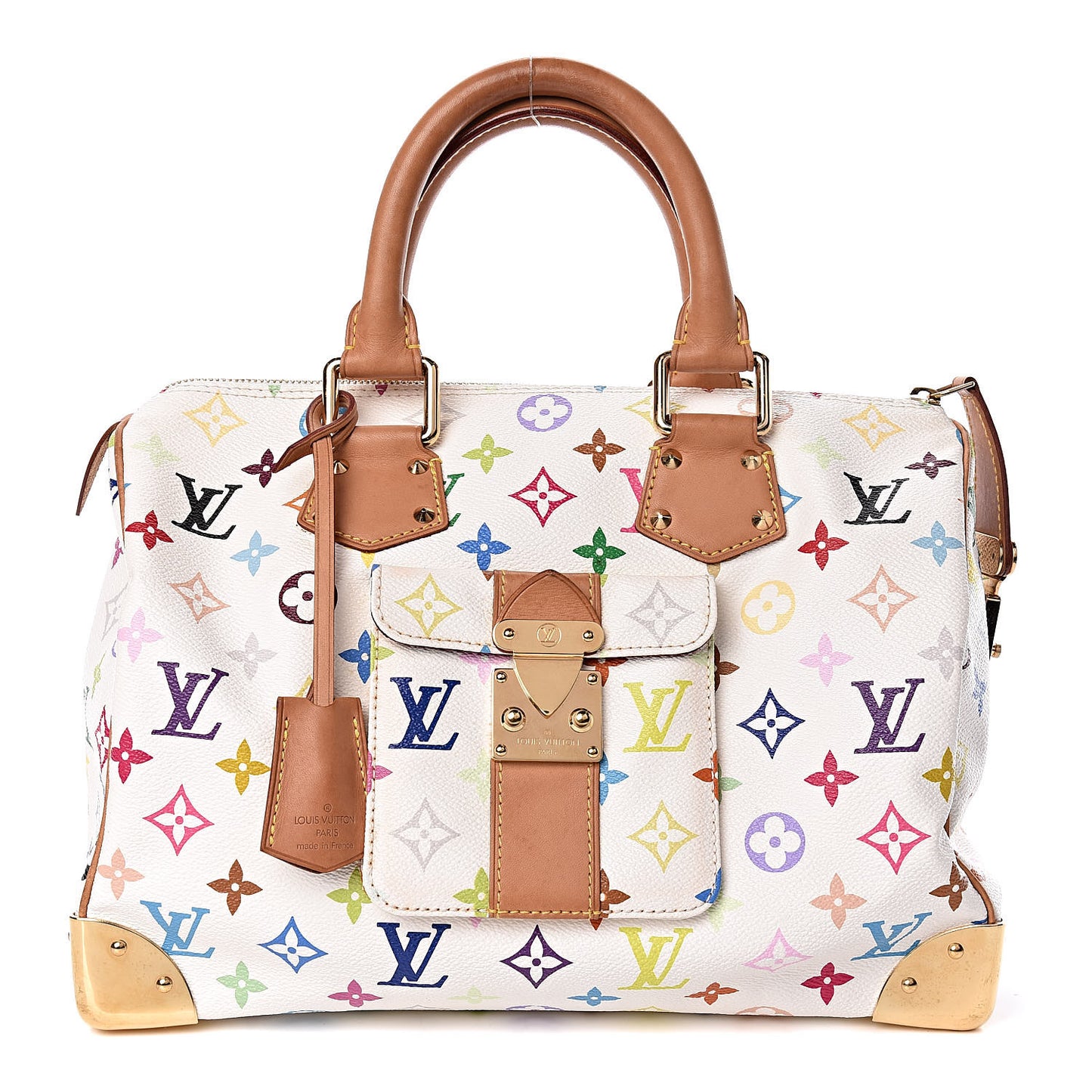 Monogram Multicolor Speedy 30 White