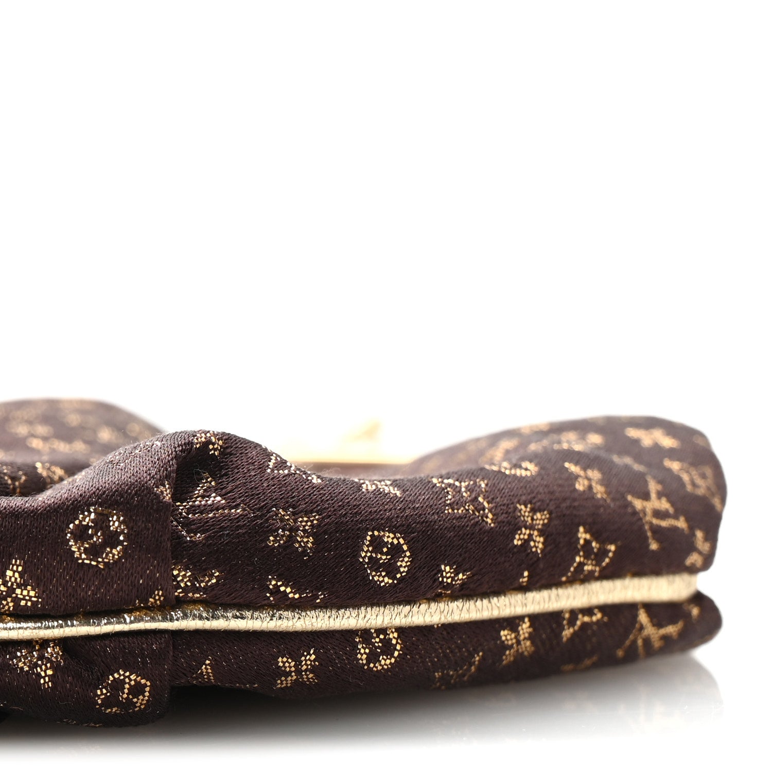 Louis Vuitton Satin Monogram Aumoniere Clutch Brown 9 of 9