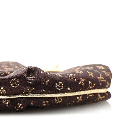 Louis Vuitton Satin Monogram Aumoniere Clutch Brown 9 of 9