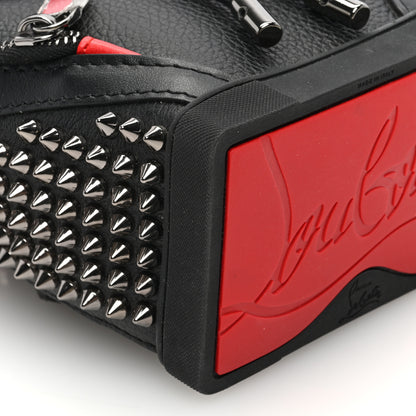 Christian Louboutin Calfskin Spiked Mini Explorafunk Keyring Bag Black 8 of 9