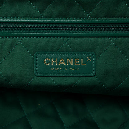 Chanel Shiny Calfskin Quilted Small Chanel 22 Green 6 of 10