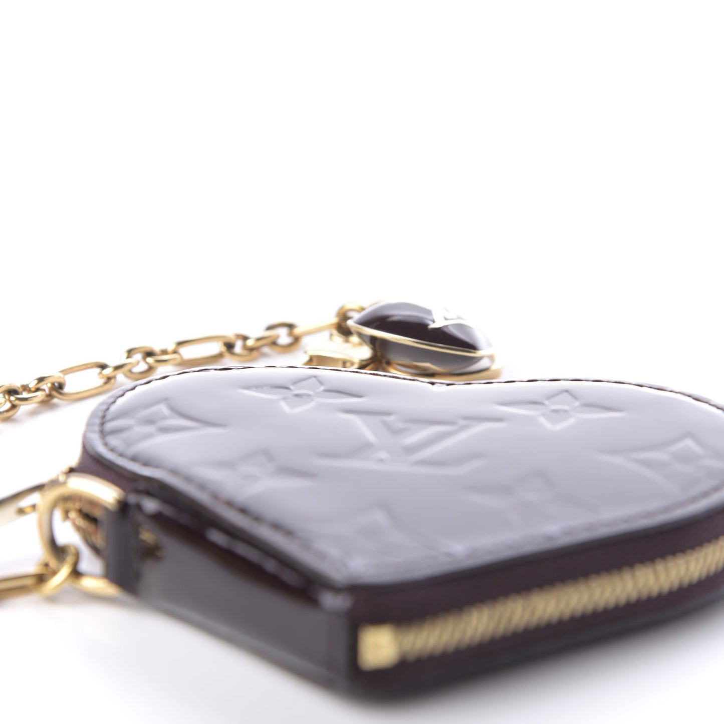 Vernis Coeur Heart Coin Purse Amarante