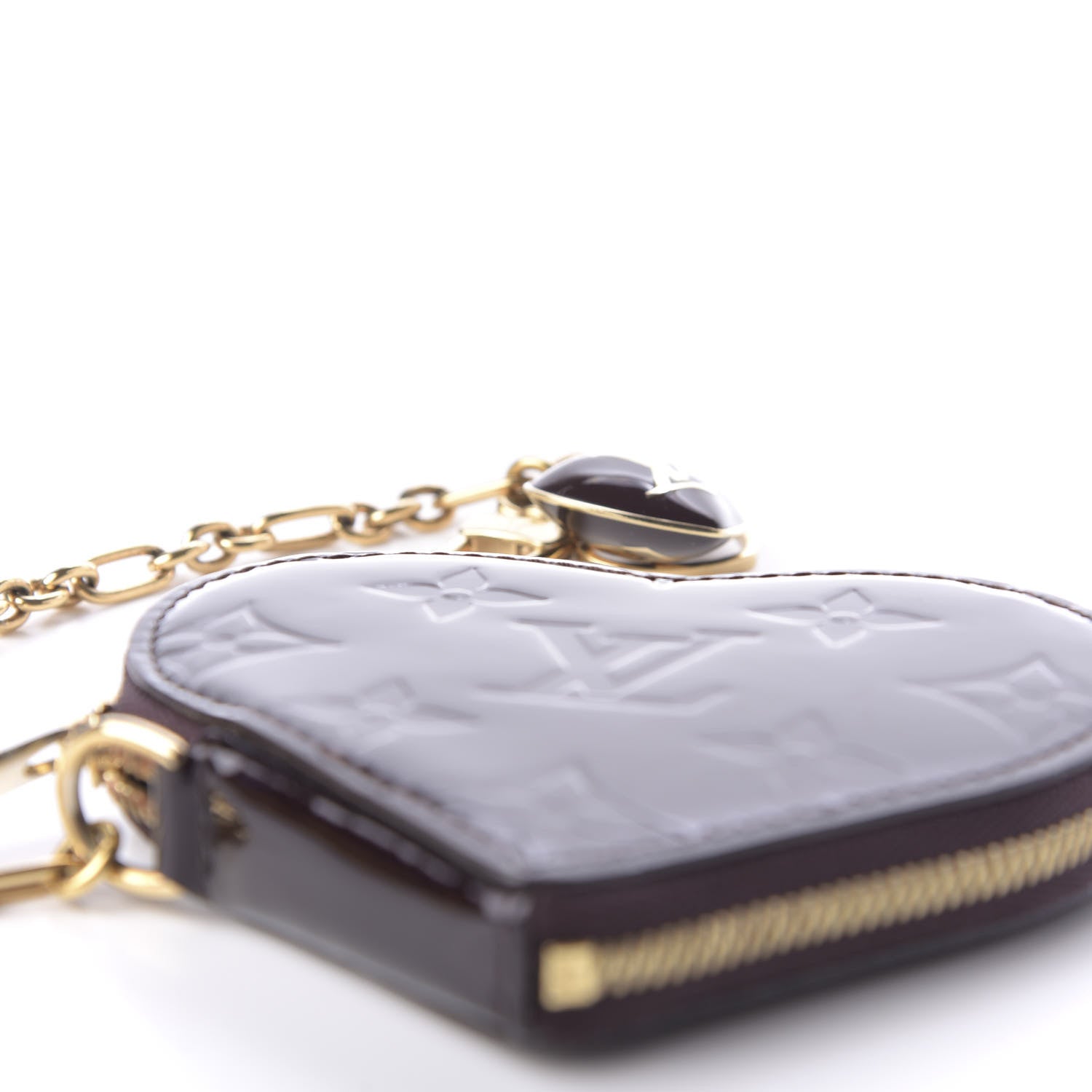 Louis Vuitton Vernis Coeur Heart Coin Purse Amarante 5 of 8