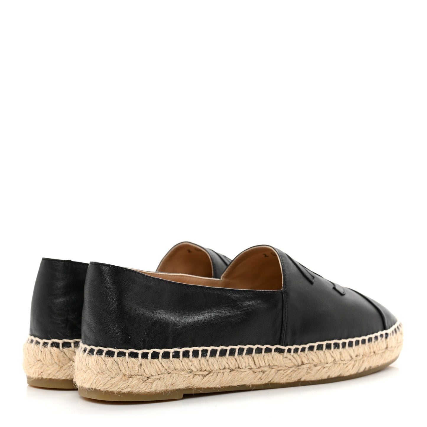 Lambskin CC Espadrilles 41 Black