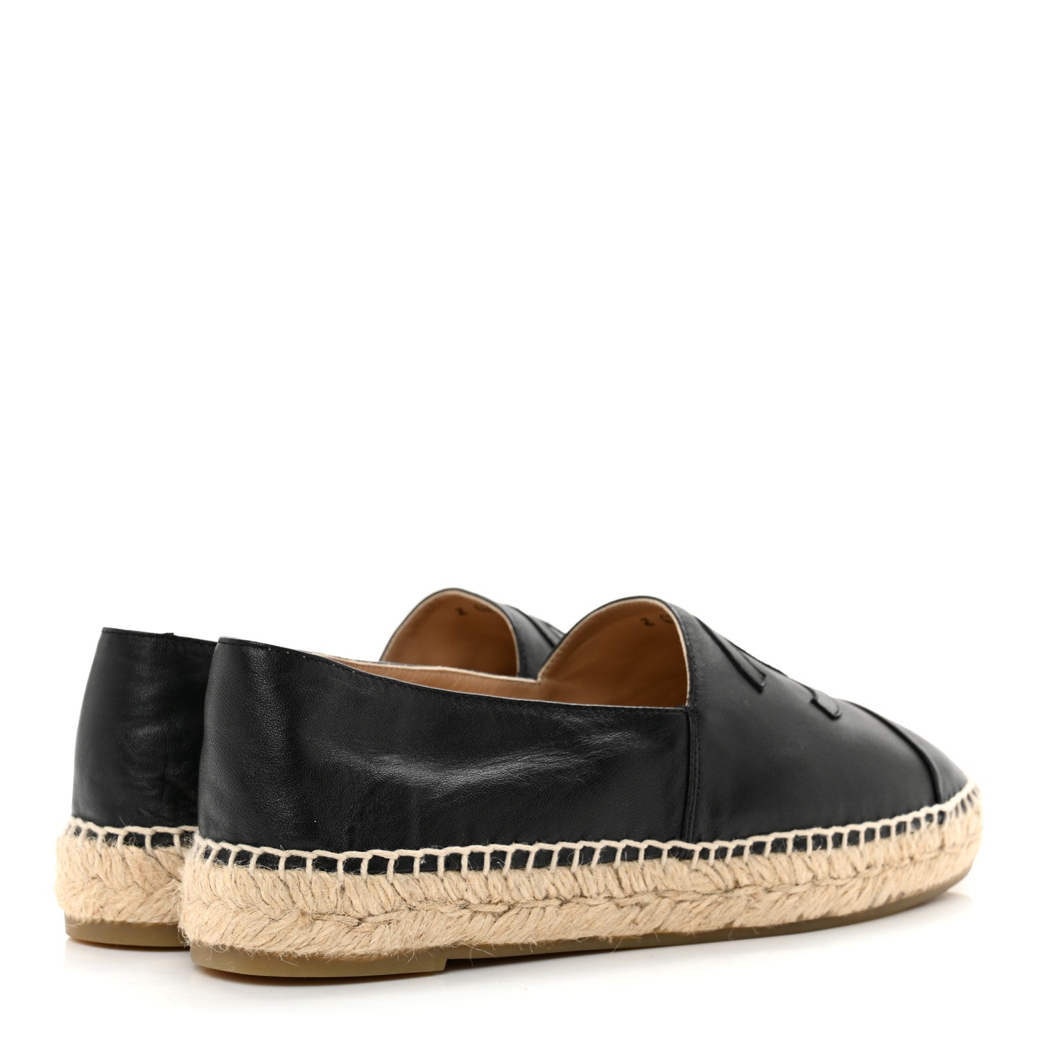 Chanel Lambskin CC Espadrilles 41 Black 4 of 9