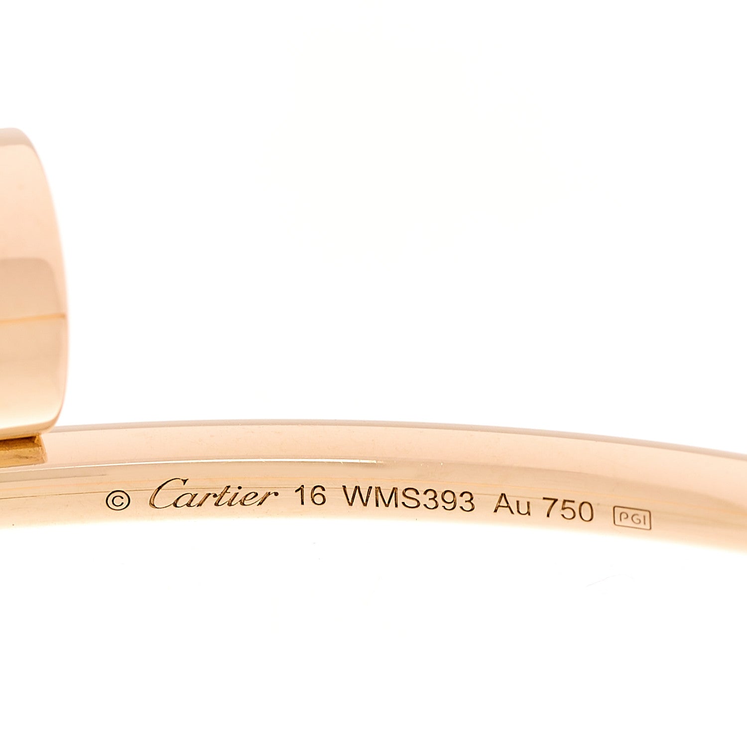 Cartier 18K Pink Gold Small Juste Un Clou Bracelet 16 4 of 5