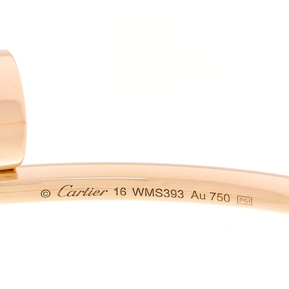 Cartier 18K Pink Gold Small Juste Un Clou Bracelet 16 4 of 5