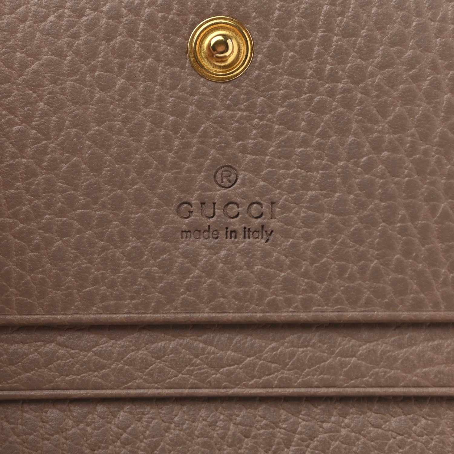 Gucci Pebbled Calfskin GG Marmont Card Case Porcelain Rose 6 of 7