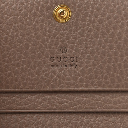 Gucci Pebbled Calfskin GG Marmont Card Case Porcelain Rose 6 of 7