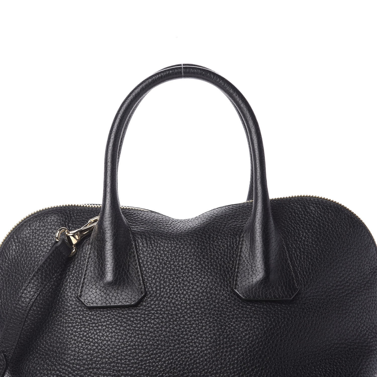 Burberry London Grainy Calfskin Medium Greenwood Bowling Bag Black 12 of 12