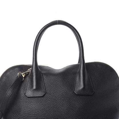 Burberry London Grainy Calfskin Medium Greenwood Bowling Bag Black 12 of 12