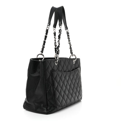 Chanel Caviar Quilted Grand Shopping Tote GST Black 3 of 12