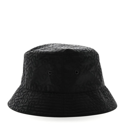 Burberry Nylon Jacquard TB Monogram Bucket Hat XL Black 5 of 7