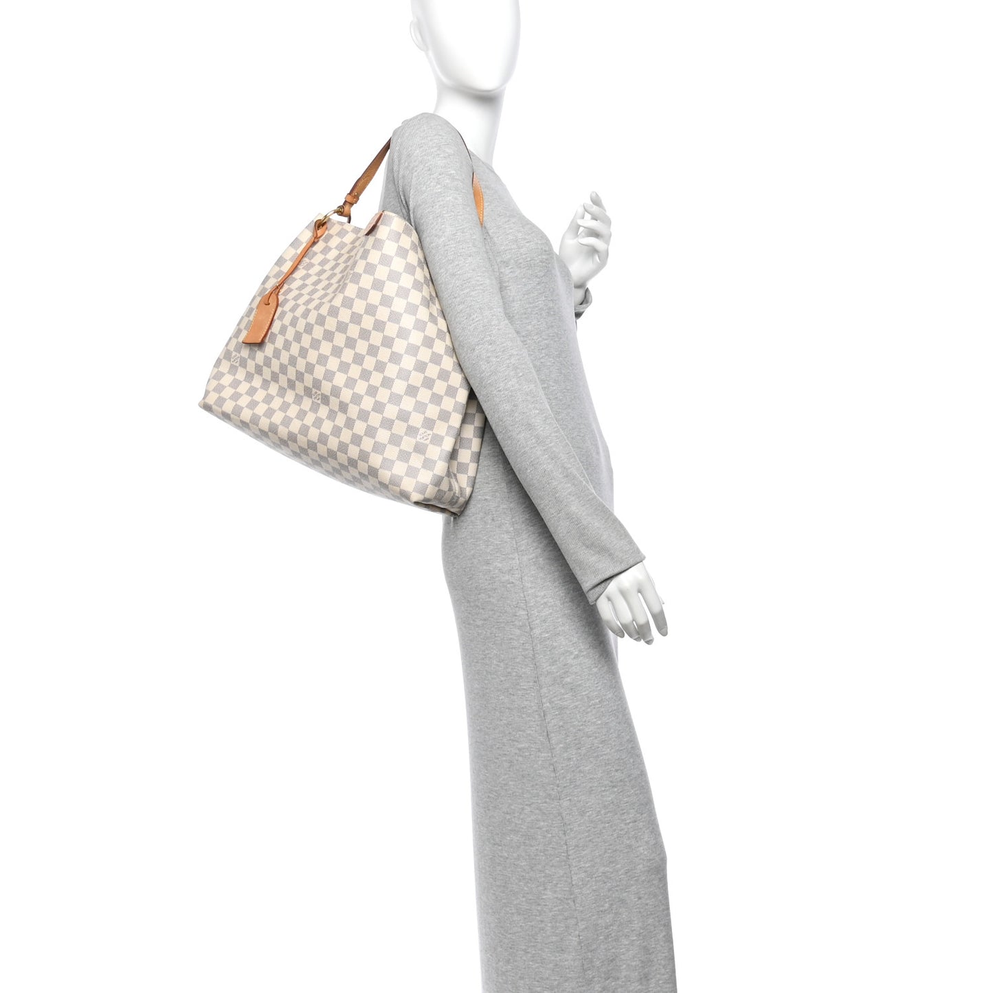 Damier Azur Graceful MM Rose Ballerine