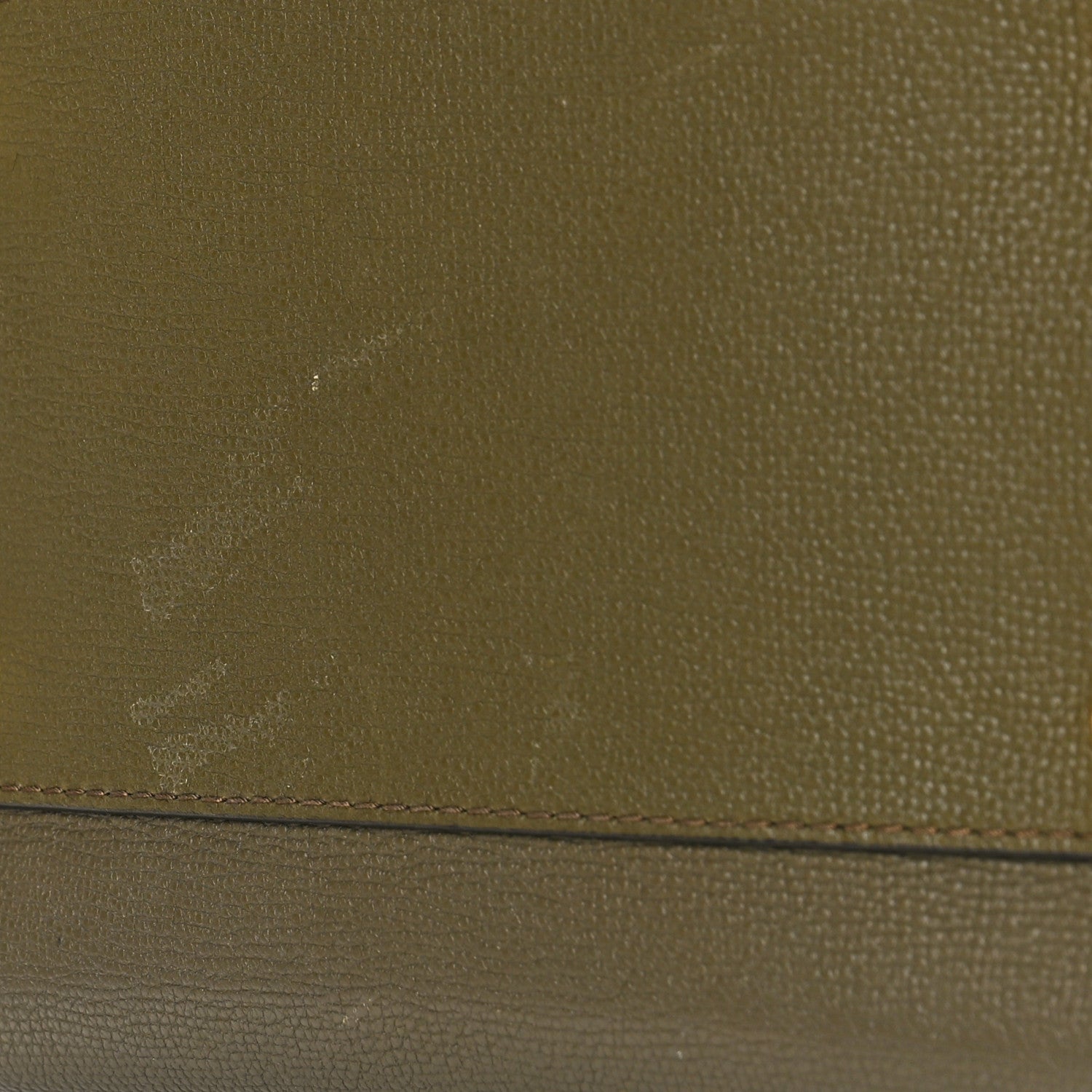 Burberry Grainy Calfskin House Check Small Canterbury Olive Melange 9 of 9