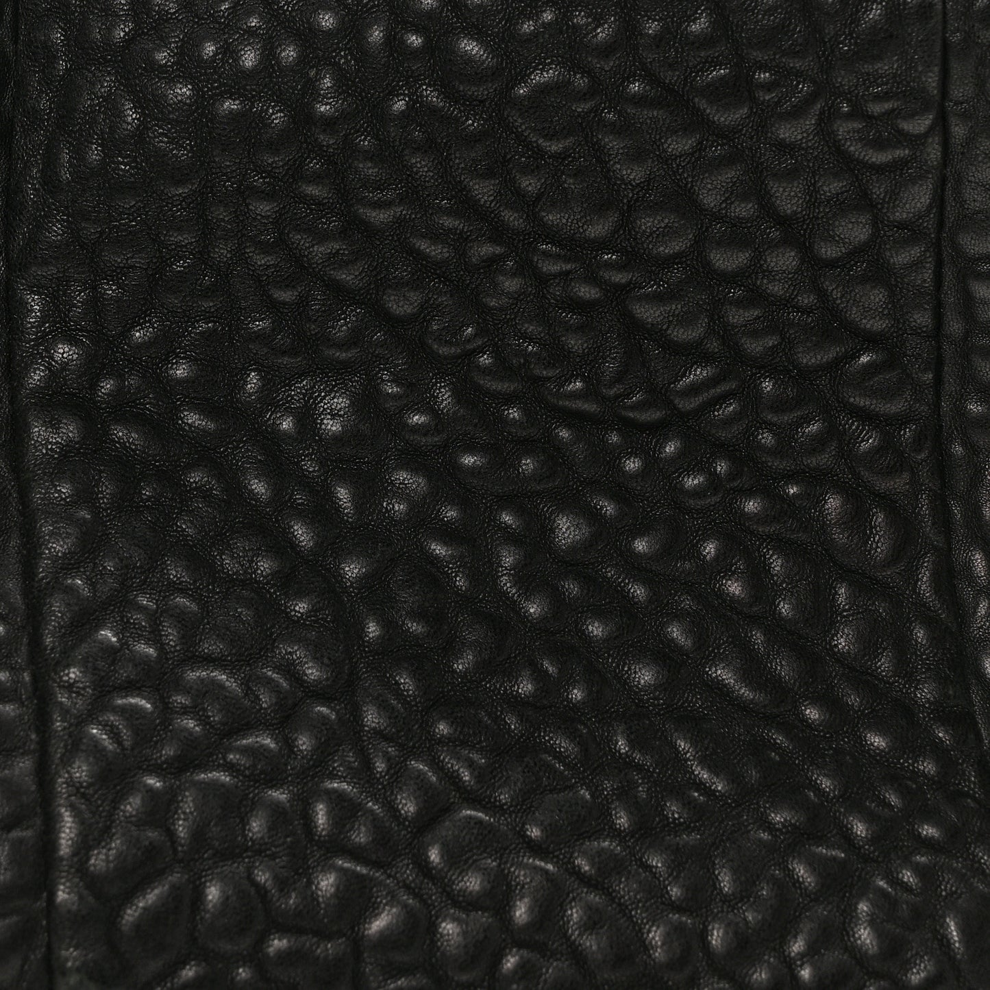 Pebbled Lambskin Rocco Black Antique Brass Hardware