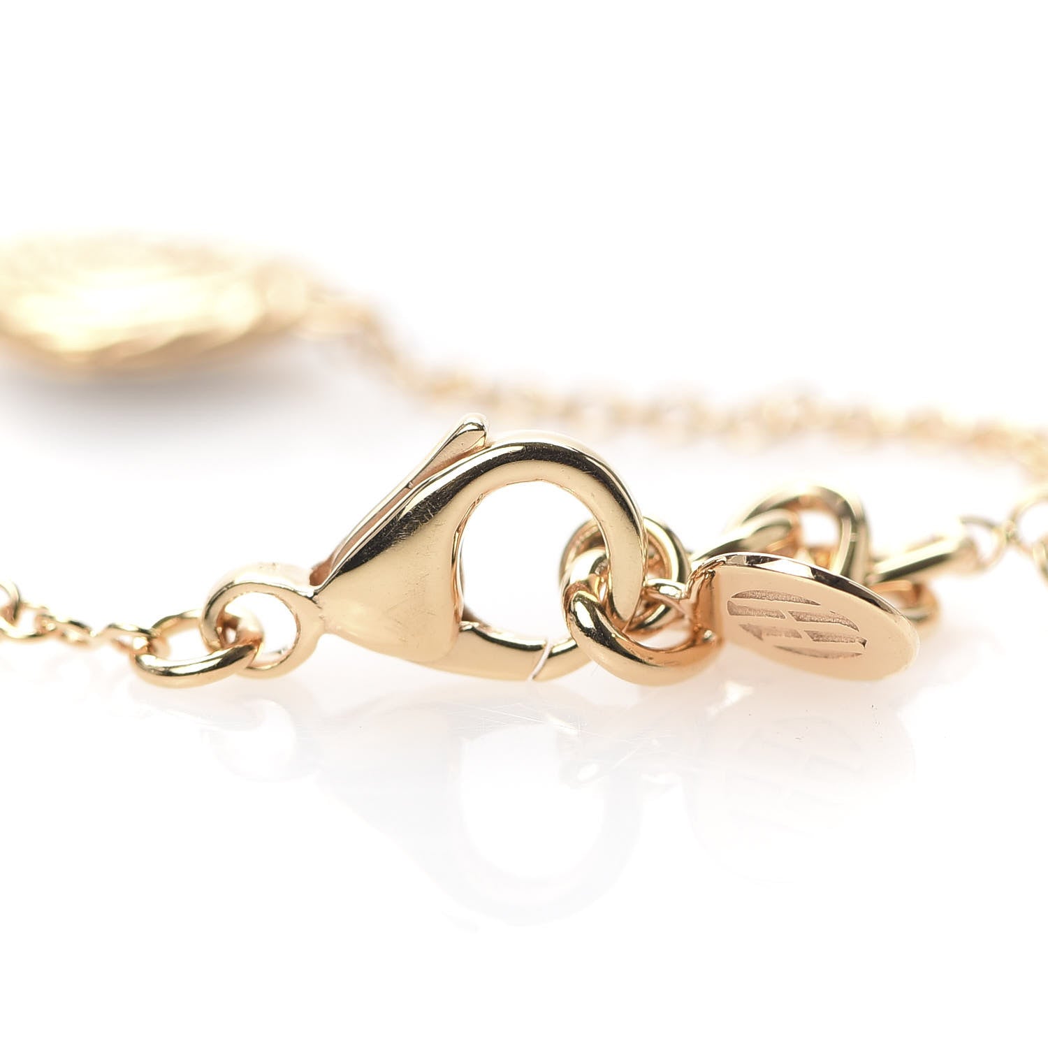 John Hardy 18K Rose Gold Black Sapphire Classic Chain Heart Station Bracelet 4 of 6