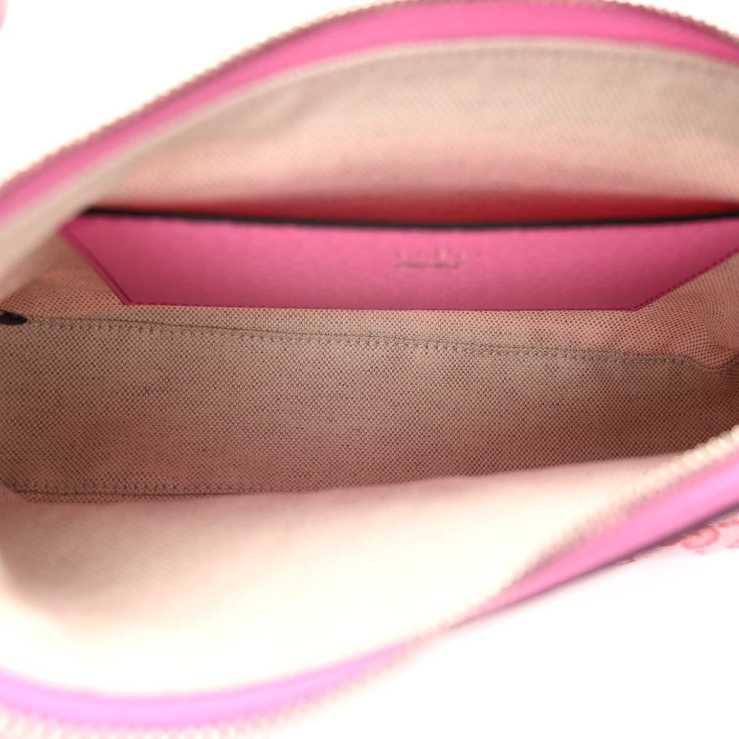 X PALACE GG Supreme Monogram Palace Textured Dollar Calfskin Shoulder Bag Pink Pale Rose Palace